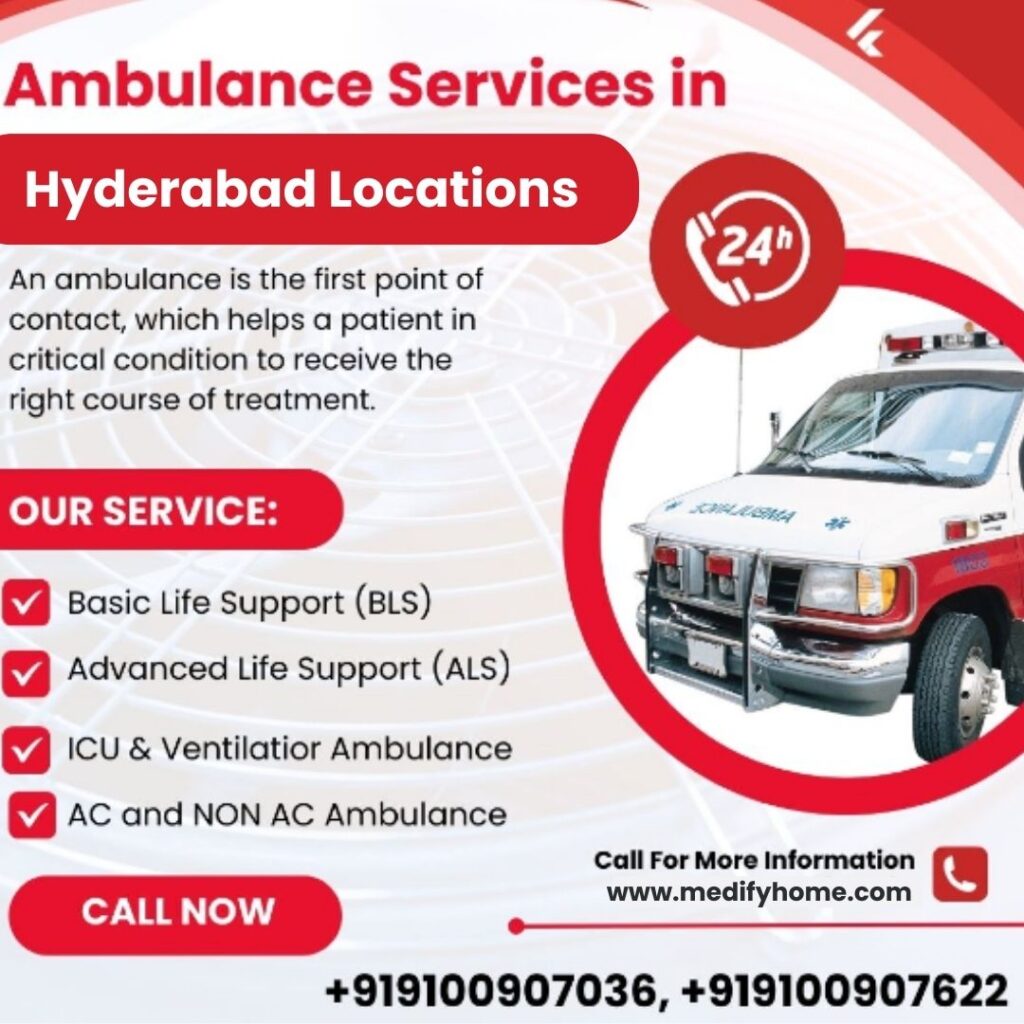 Ambulance Services In Hyderabad Locations