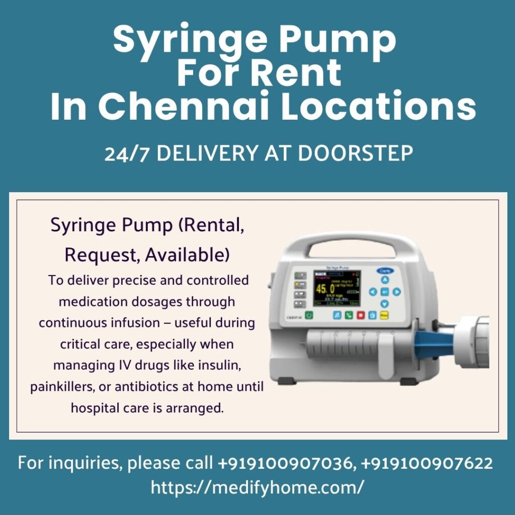 Syringe Pump For Rent IN Chennai Locations