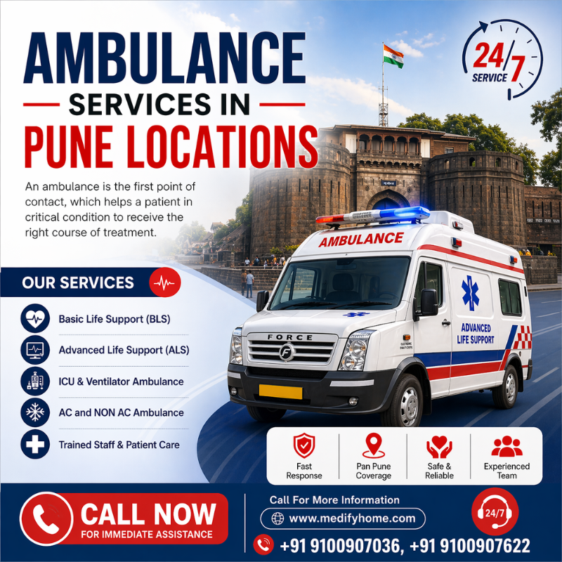 Ambulance Services in Pune Locations