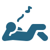Difficulty breathing while lying down